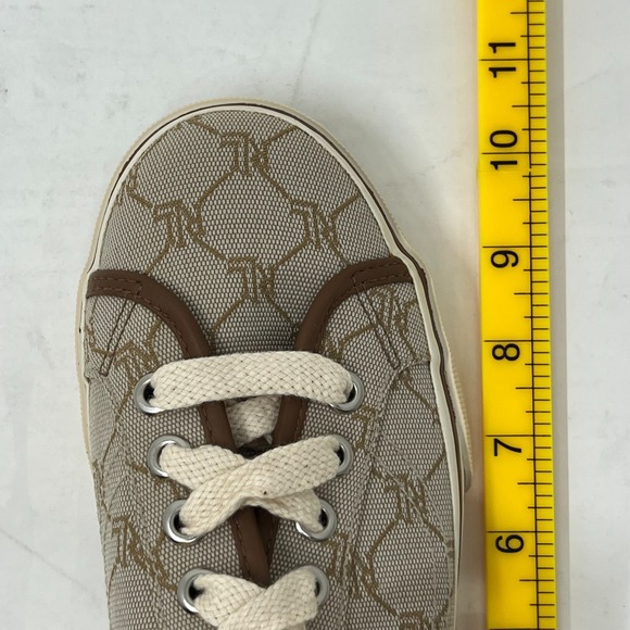 Ralph Lauren Cissy Camel Signature Fabric Mule Sneaker Women's Size 8.5B VTG NEW - Picture 13 of 14